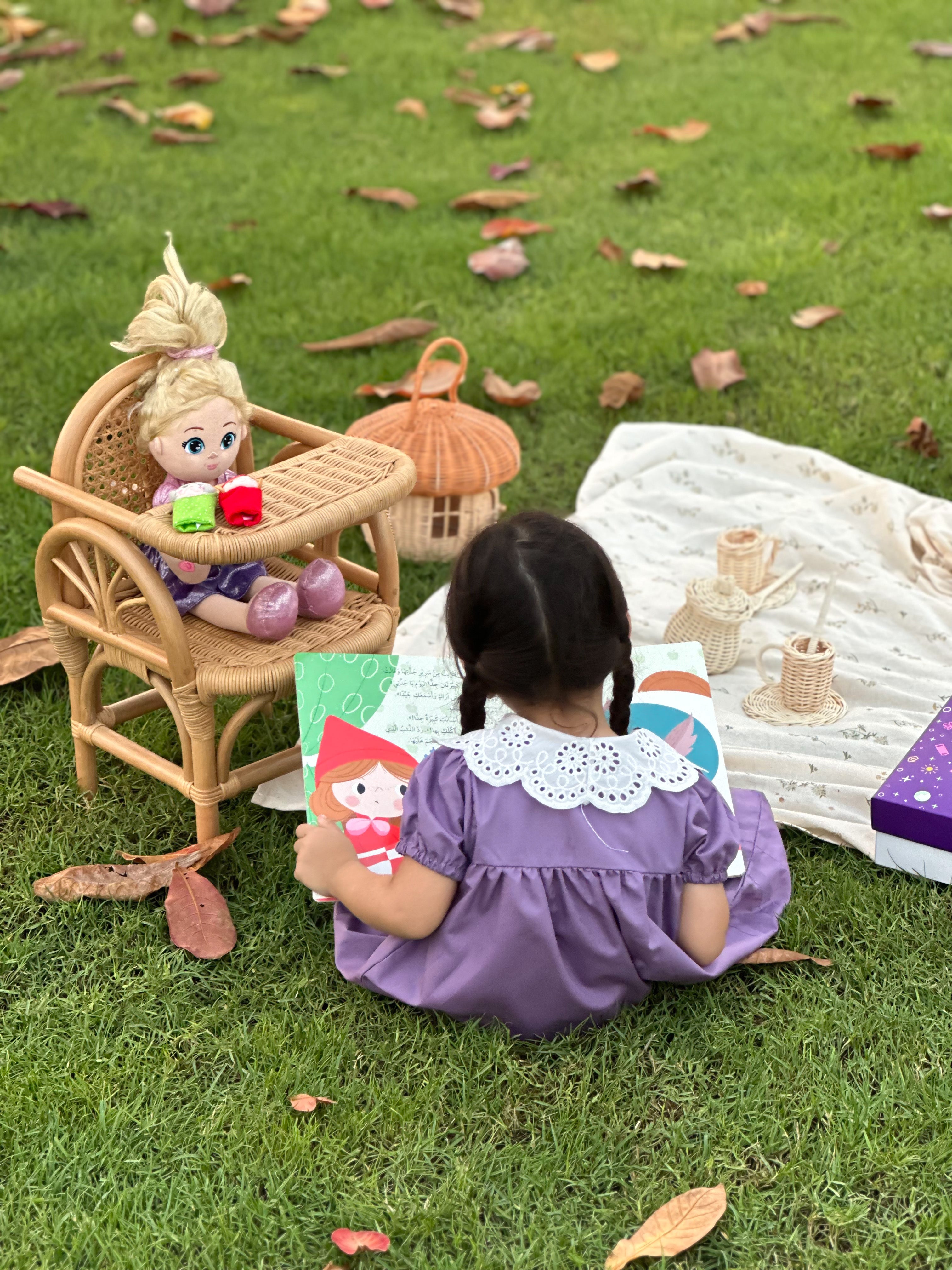 قصة مع دمى الأصابع - ليلى ذات الرداء الأحمر