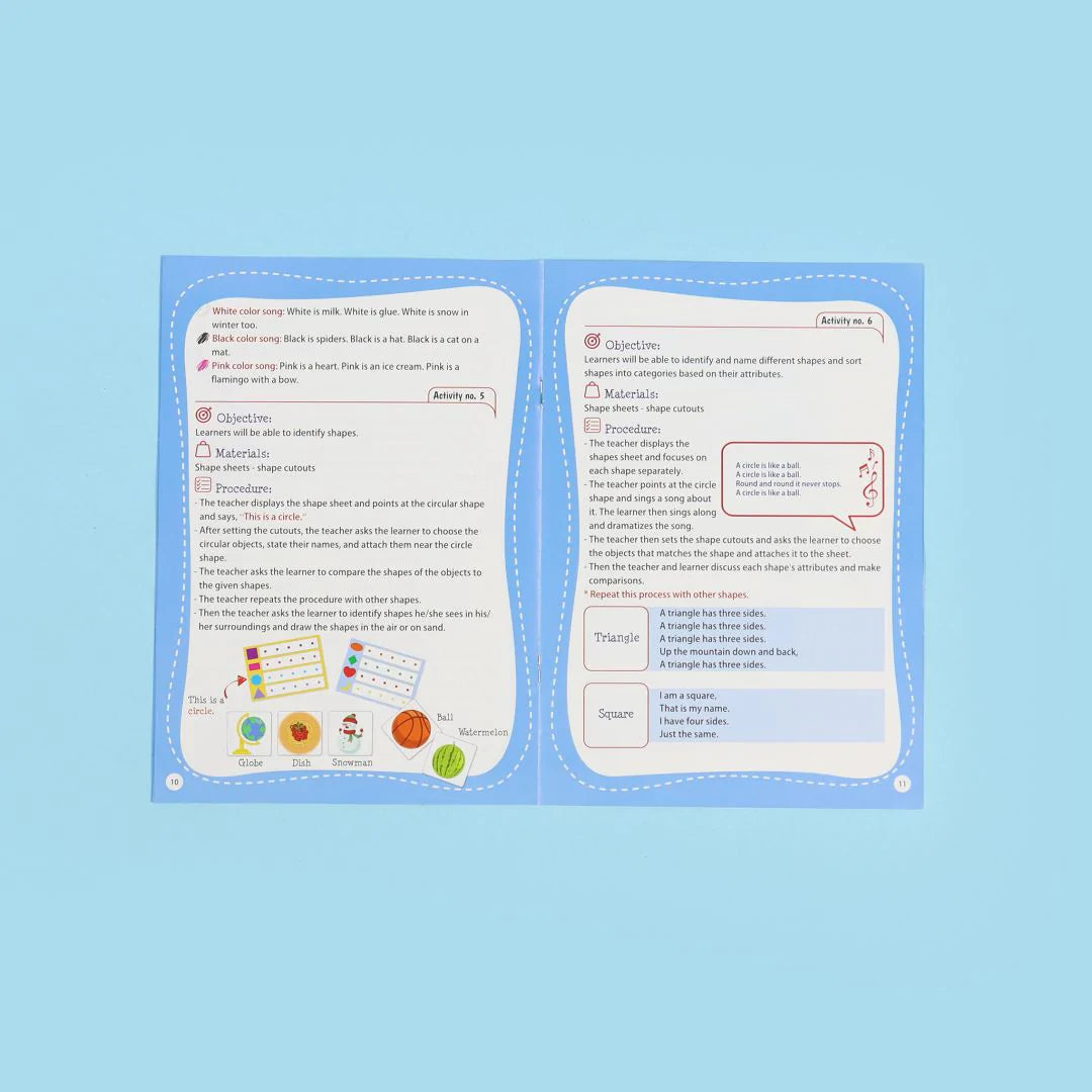 حقيبة مونتيسوري التعليمية الأولى - الأشكال والألوان