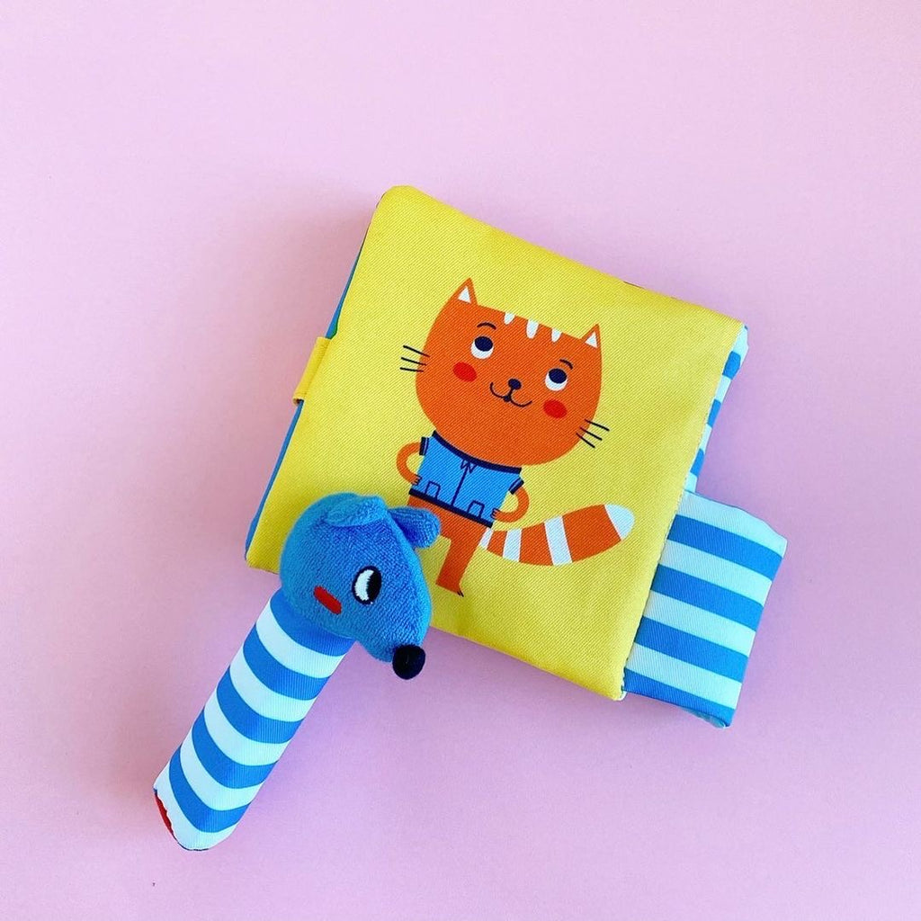 كتاب القطة والفأرة - قماش