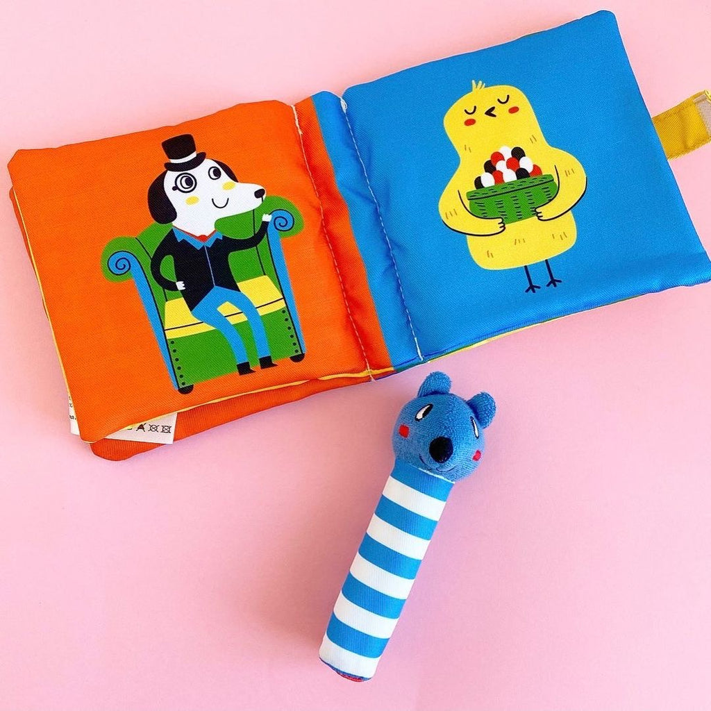 كتاب القطة والفأرة - قماش